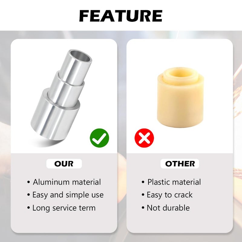 BLSGBUIDING Reducing Bushing Arbor Adapters 3/4" Thick from 1" to 3/4", 5/8", 1/2" Arbor Aluminum - S/3 - Image 5